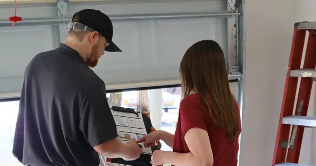 people holding clipboard talking